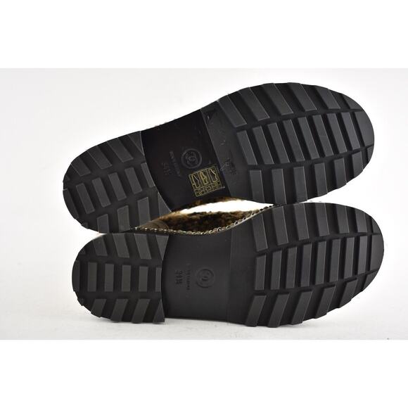 Chanel 18K Citizen Brown Beige Green Tweed CC Chain Pearl Combat Tall Boots 34.5 - Picture 12 of 12